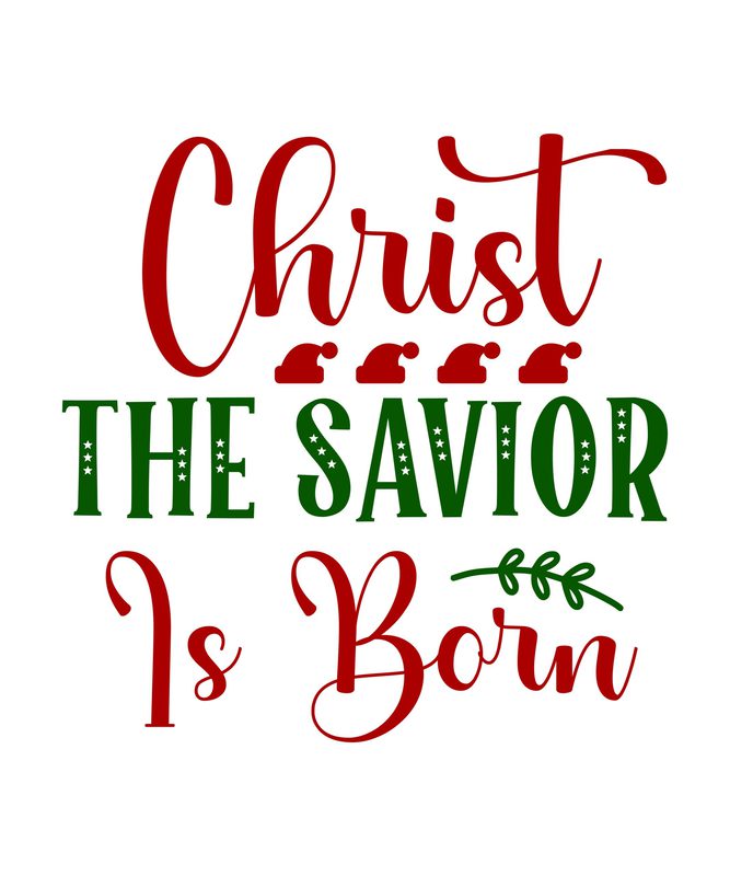 christ the savior is born SVG Vector for t-shirt - Buy t-shirt designs