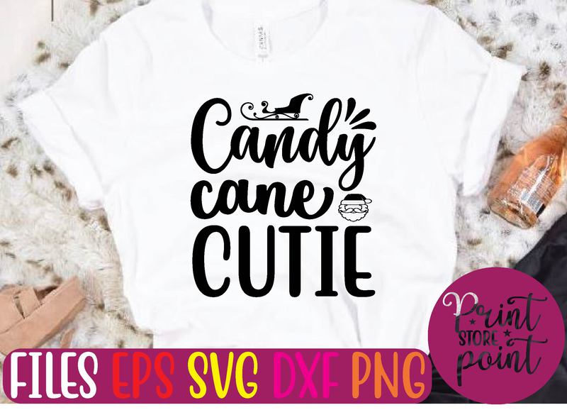 Candy Cane CUTIE Graphic T Shirt - Buy T-shirt Designs