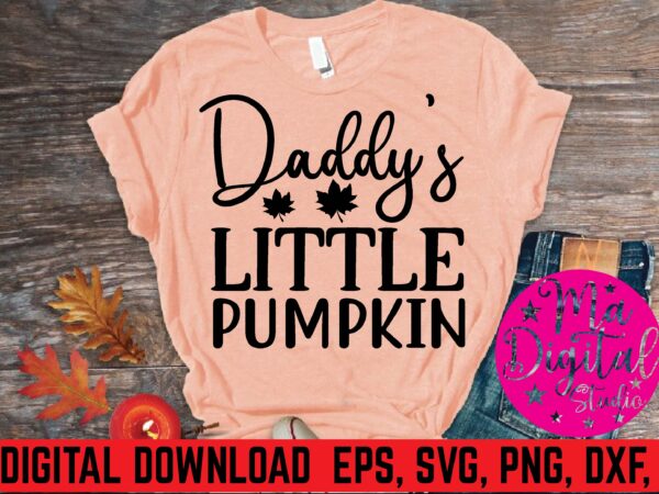 Daddy’s little pumpkin graphic t shirt