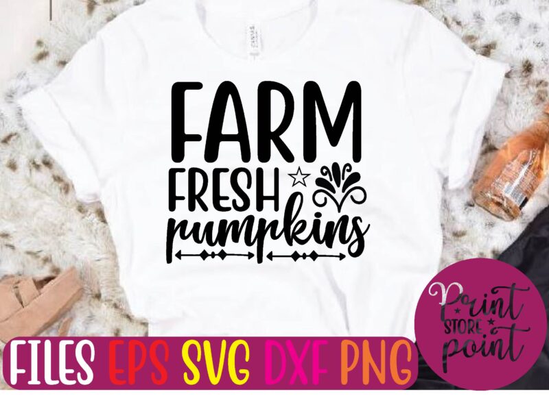 FARM FRESH PUMPKINS graphic t shirt