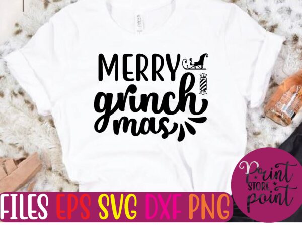 Merry grinch mas t shirt vector illustration