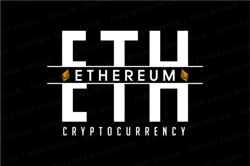 crypto ethereum t shirt design svg graphic vector, eth cryptocurrency logo