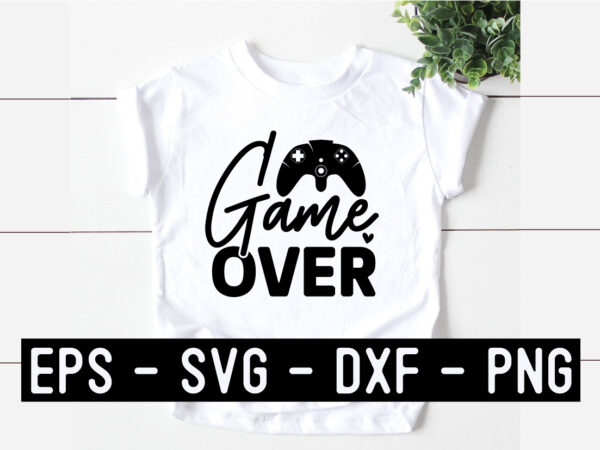 Game svg t shirt design template