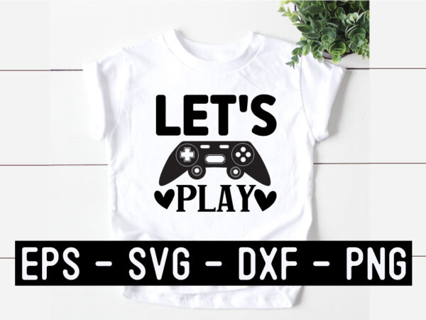 Game svg t shirt design template