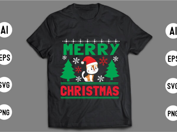 Christmas t shirt design template