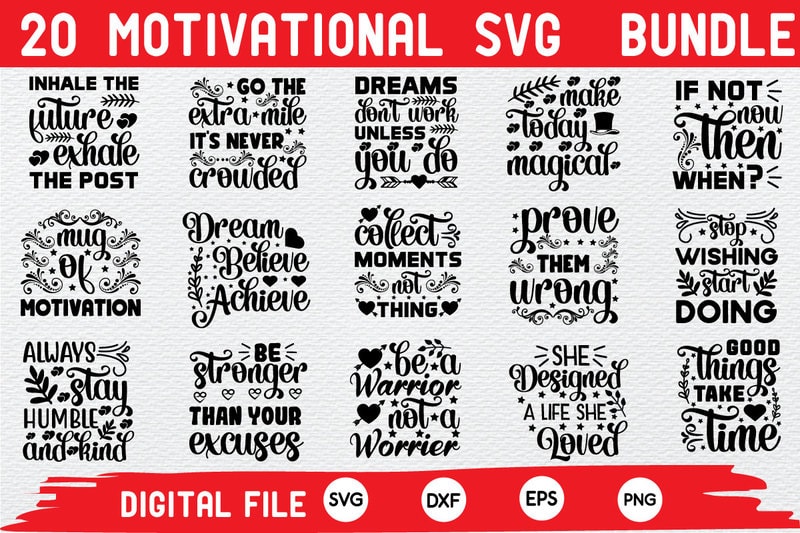 Motivational Quote SVG Cut File - Buy t-shirt designs