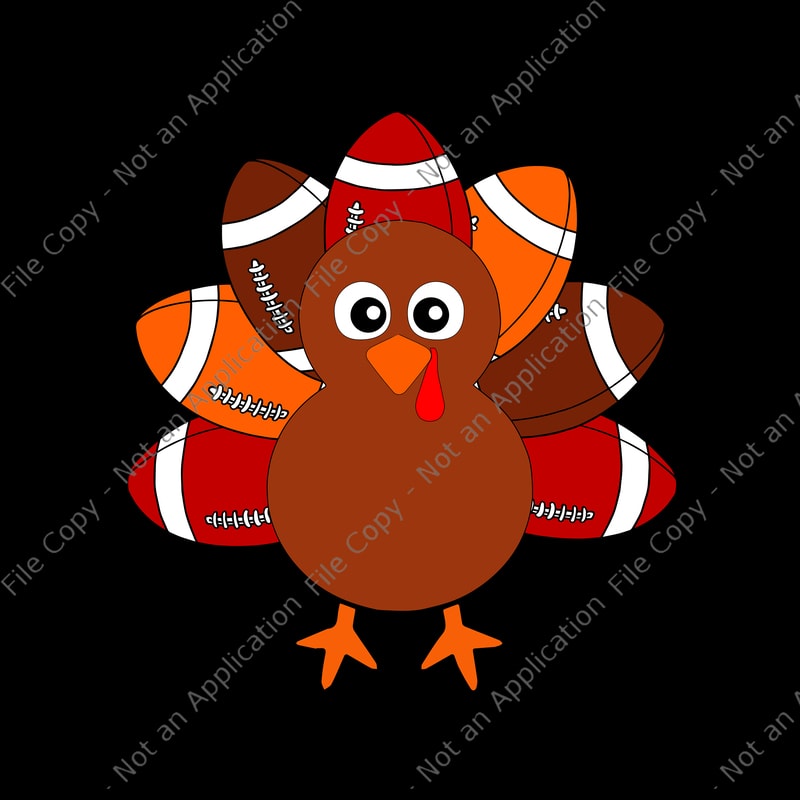 Buy Thanksgiving Football Turkey Instant Digital Download Svg Online in  India 