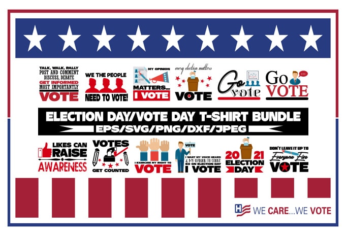 Election day/Vote Day T-shirt Bundle, Your vote matter, President election day, Voting svg, Election svg, President svg, American election day design svg eps, Png files for cutting machines and print