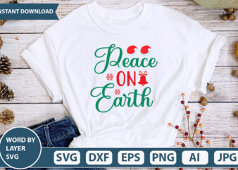 peace on earth SVG Vector for t-shirt