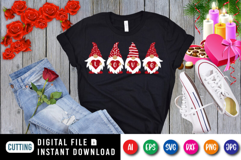 Valentine's Day T-Shirt for Women Gnome Shirts Valentine's Day Shirt for  Women Buffalo Plaid Gnomes T-Shirt Cute Love Heart Graphic Printed Tees  Tops Fashion Cute Valentine top for Women at  Women's