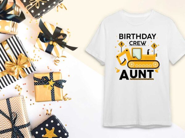 Birthday crew aunt gift diy crafts svg files for cricut, silhouette sublimation files t shirt template