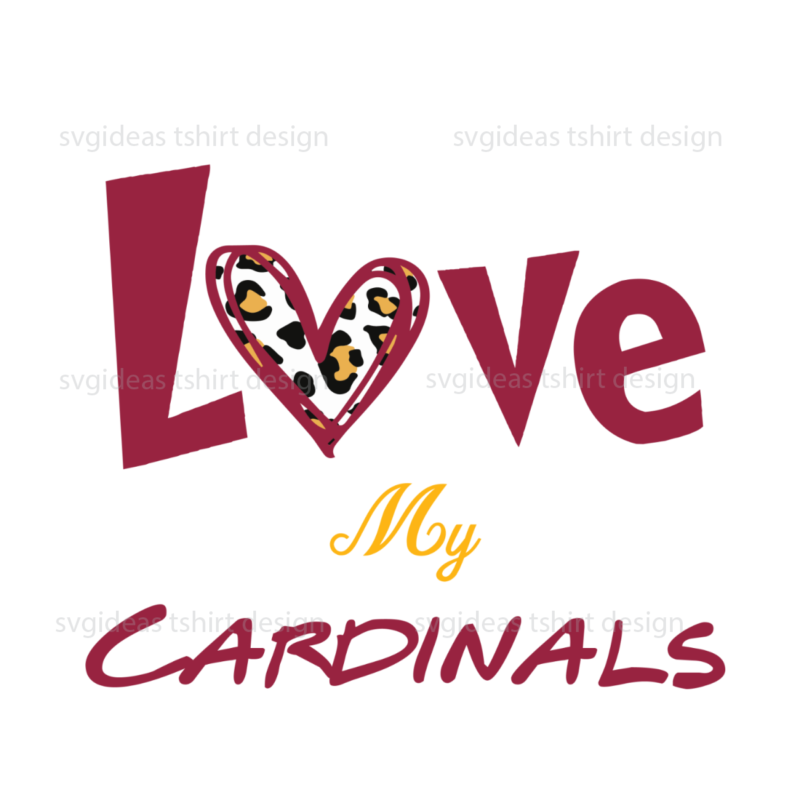 Arizona Cardinals Football Lover Silhouette Sublimation Files