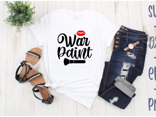 War paint t shirt design for sale