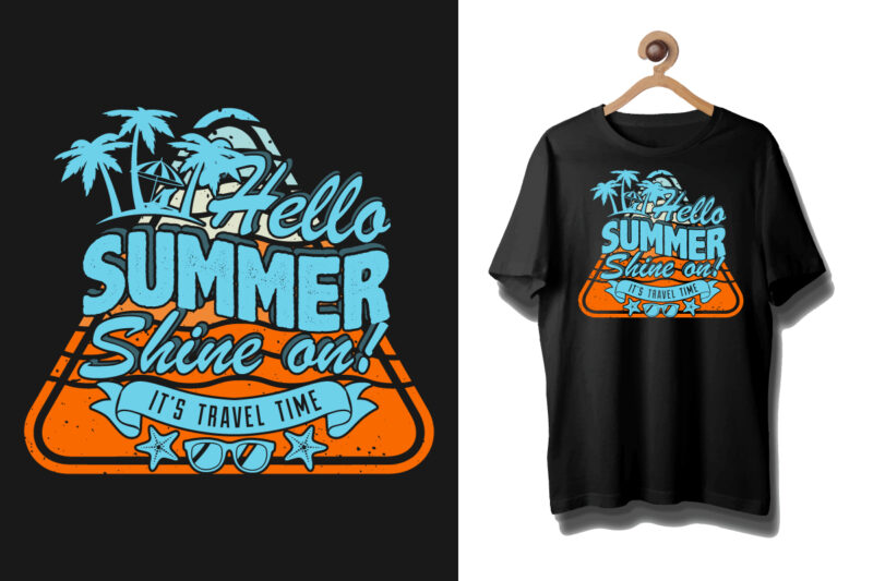 Summer vacation t shirt design bundle, Retro t shirt, Retro vintage t shirt, Retro typography t shirt, Vintage summer t shirt bundle,