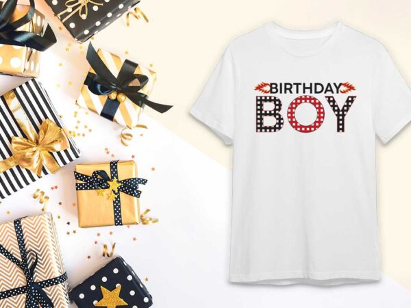 Birthday boy t shirt template