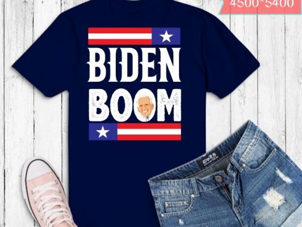 Biden boom funny joe biden t-shirt design svg,holiday, santa joe confused, president joe biden owes republican gas money, politics ugly