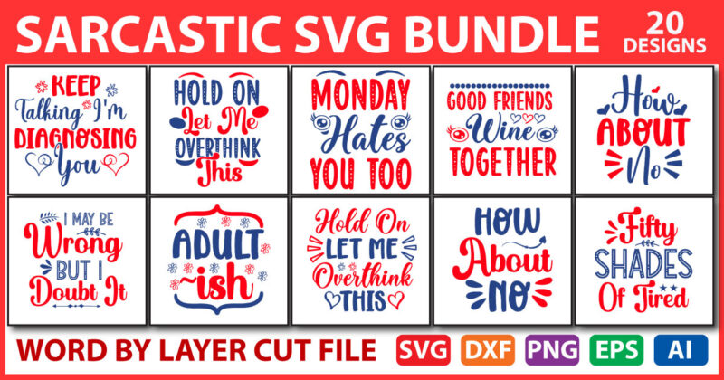 Sarcastic SVG Bundle vol.2