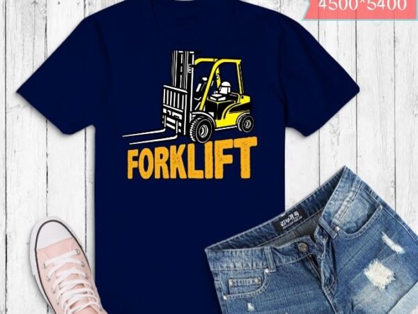 Boys’ forklift digger t-shirt design svg, rocks,forklift, diggers,