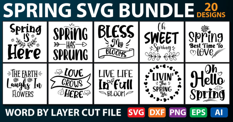 Spring SVG Bundle vol.2