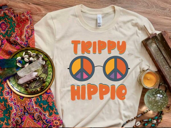 Hippie gift idea, trippy hippie diy crafts svg files for cricut, silhouette sublimation files graphic t shirt