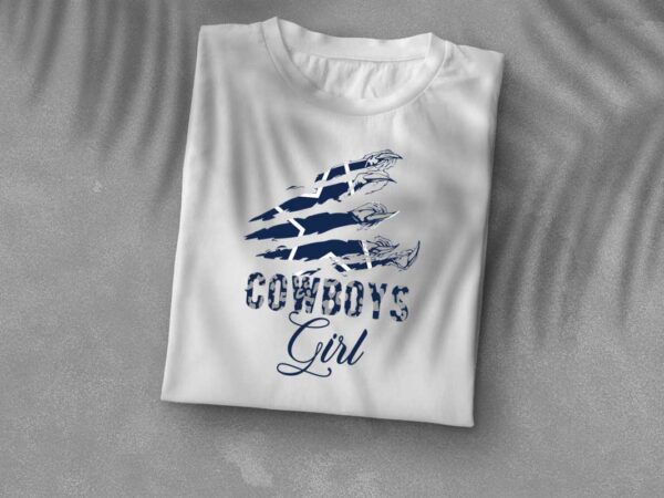 American Football, Nfl Cowboys Logo, Cowboys Girl Diy Crafts Svg Files For  Cricut, Silhouette Sublimation Files - Buy t-shirt designs