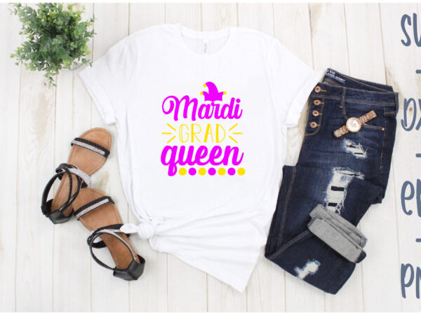 Mardi grad queen t shirt designs for sale