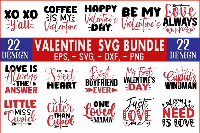 valentine SVG T shirt Design Bundle - Buy t-shirt designs