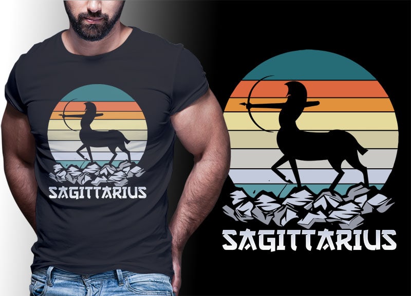 12 ZODIAC tshirt designs bundle PART# 24 ON