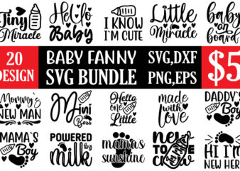 baby fanny svg bundle