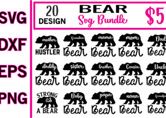 bear svg bundle