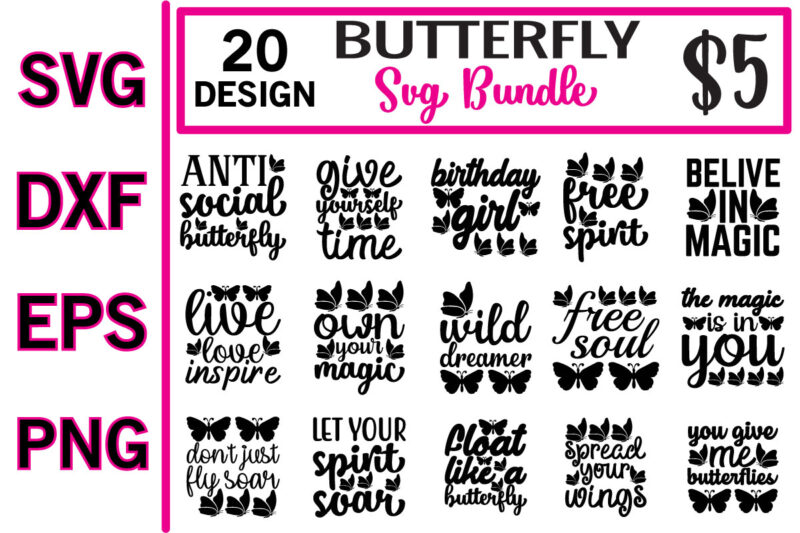 butterfly svg bundle