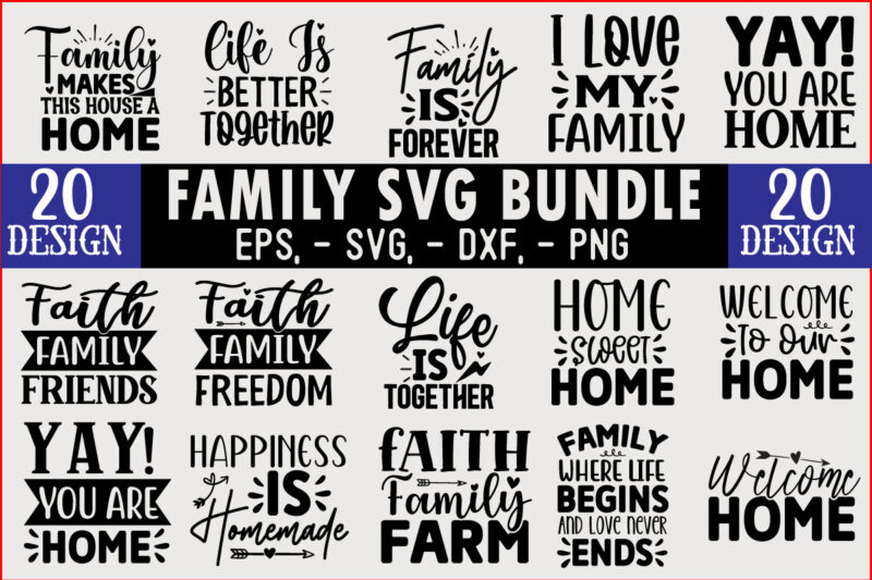 Family SVG T shirt design Bundle