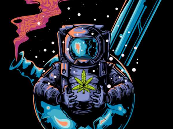 Bongstronaut t shirt template