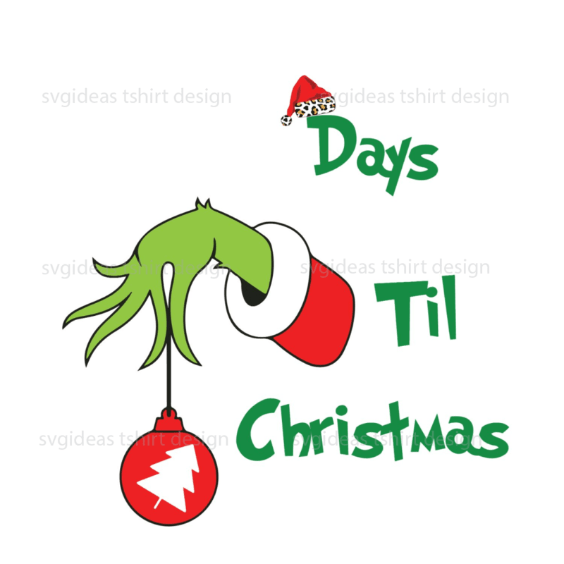 Christmas Gifts, Evil Green Days Til Christmas Diy Crafts Svg Files For ...