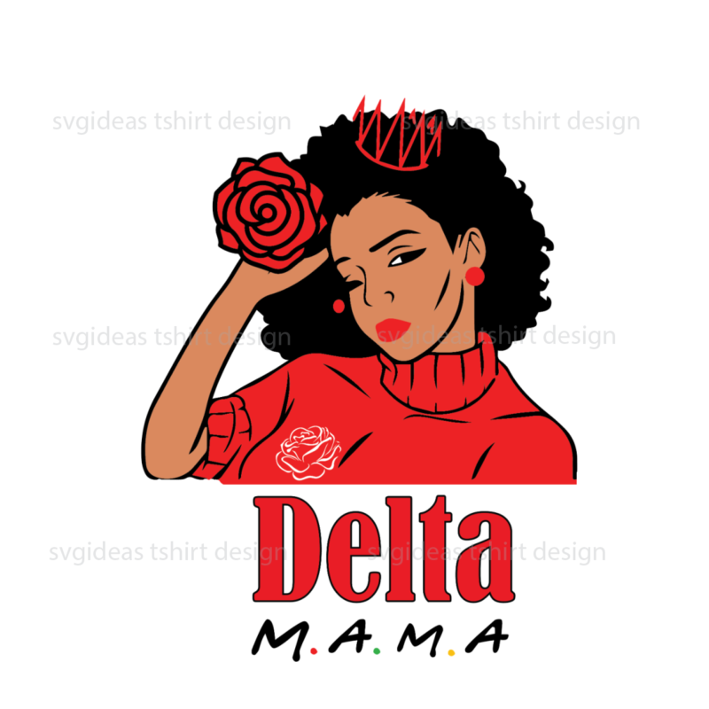 Black deltas mama Diy Crafts Svg Files For cricut - Buy t-shirt designs