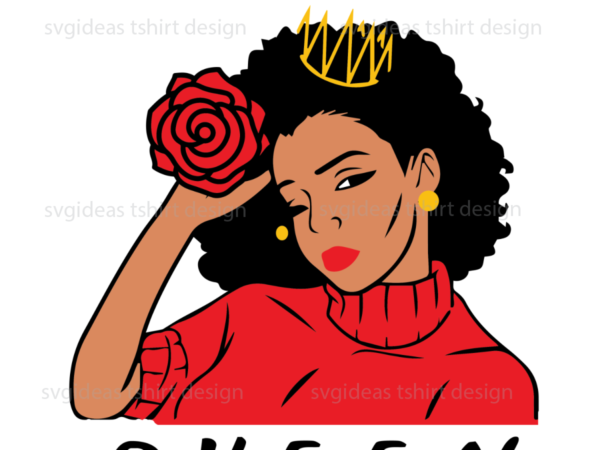 Black queen wearing a crown diy crafts svg files for cricut t shirt template