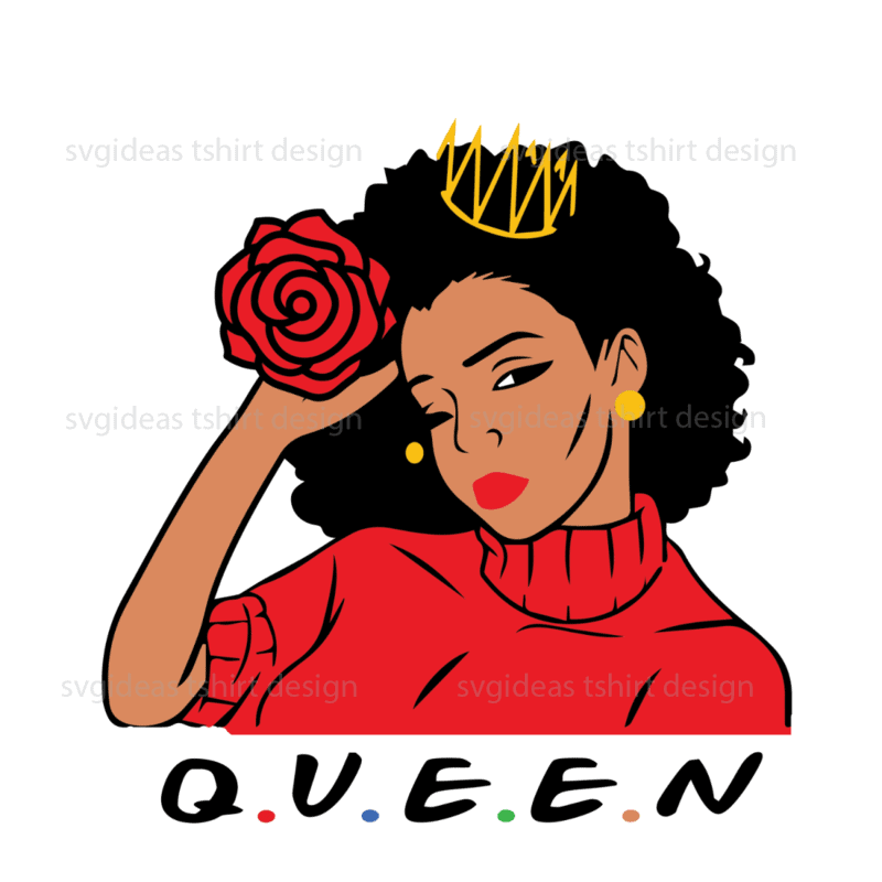 Black Queen Wearing A Crown Diy Crafts Svg Files For Cricut - Buy t ...