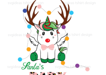 Christmas Gift Idea, Santas Baby Leopard Plaid Diy Crafts Svg Files For Cricut, Silhouette Sublimation Files t shirt vector file