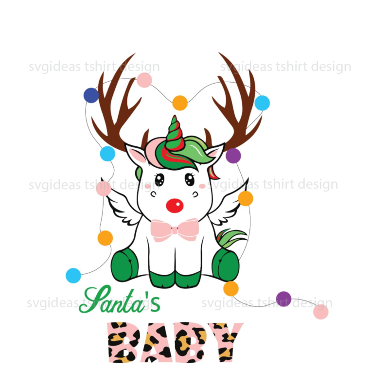 Christmas Gift Idea, Santas Baby Leopard Plaid Diy Crafts Svg Files For Cricut, Silhouette Sublimation Files