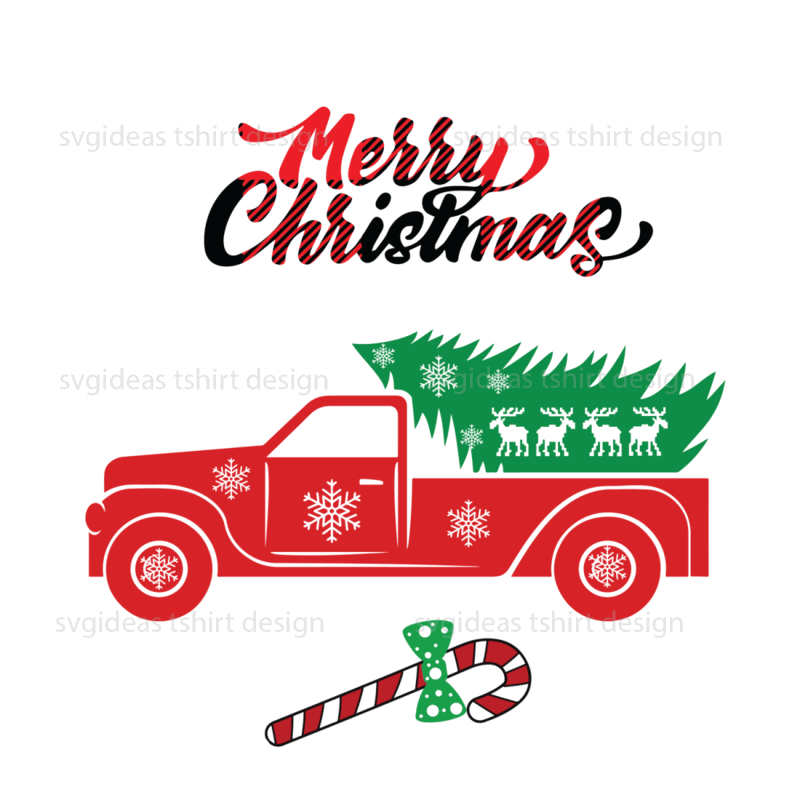 Merry Christmas Truck Svg Cricut & Sublimation files instant download ...