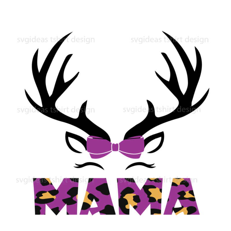 Mama Reindeer Xmas gifts Unique Christmas decor sublimation files svg cricut instant download