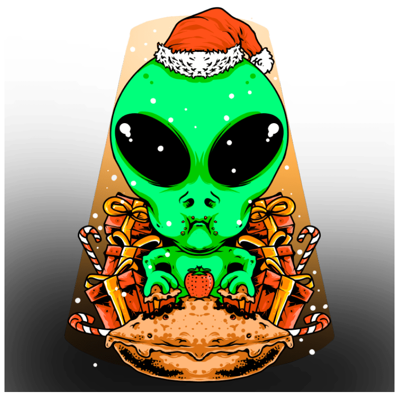 Christmas Alien - Buy t-shirt designs