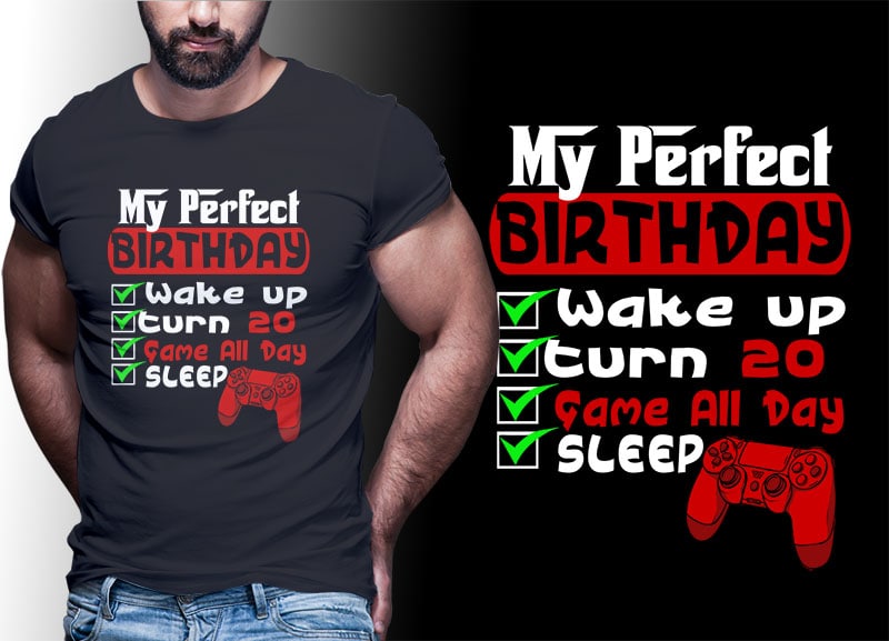 gamer gaming tshirt designs bundle editable PART #03