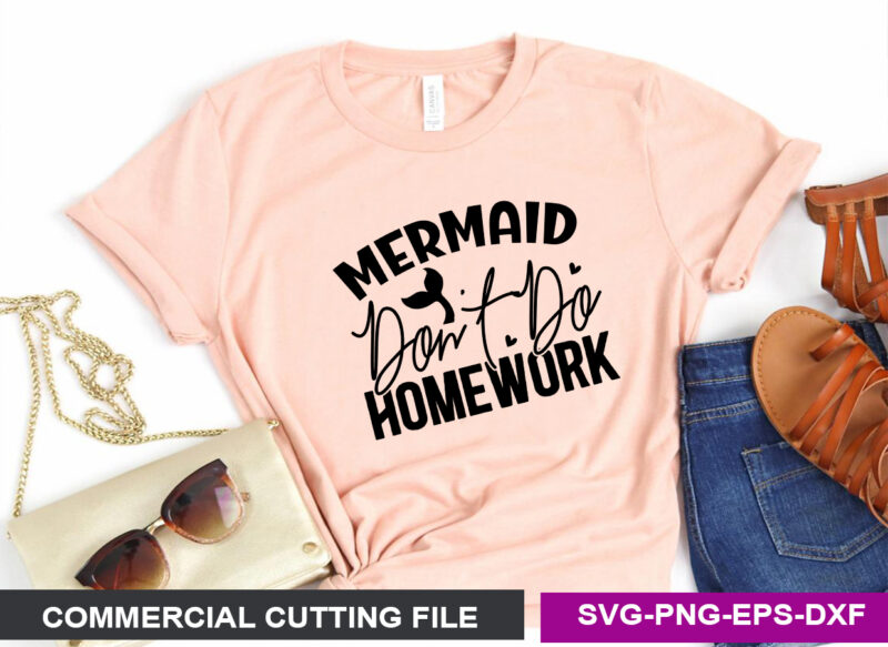 Mermaid SVG T shirt Design Bundle