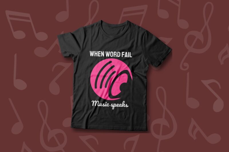 Music Slogans and Quotes T-shirt Designs Bundle, Music T shirt Design, Music Graphic Tee Shirt, Editable Music T-shirt Design, Music Design for T-shirt