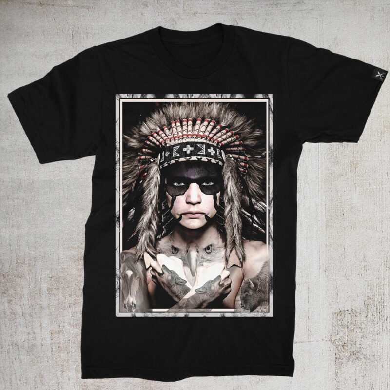 Native American T-Shirt Design Vector – ThreadBasket