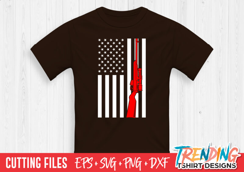 Hunting Flag SVG T-Shirt Design