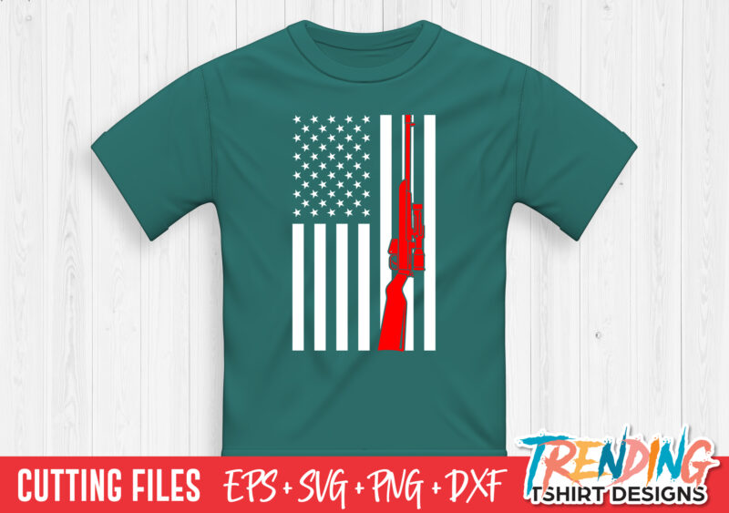 Hunting Flag SVG T-Shirt Design