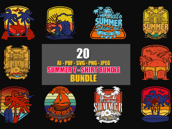 Summer vacation t shirt design bundle, retro t shirt, retro vintage t shirt, retro typography t shirt, vintage summer t shirt bundle,