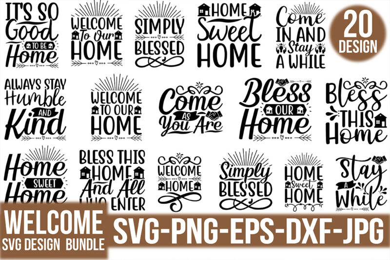 Welcome SVG Design Bundle